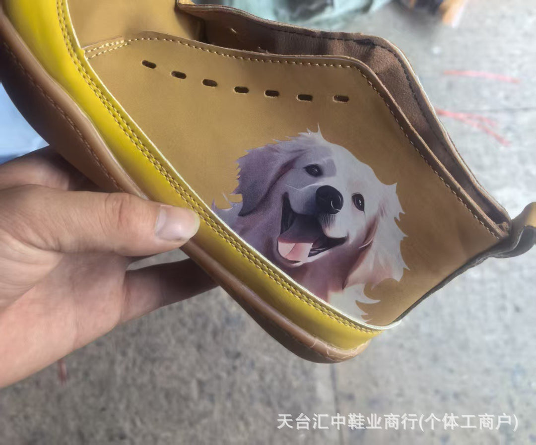 Women's ankle-high sneakers with cute cat motif embroidery and ergonomic comfort insole Mune Fashion
