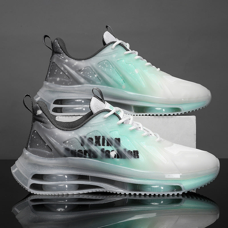 Unisex futuristic transparent Runner with integrated air chamber midsole and reflective tech-mesh Mune Fashion