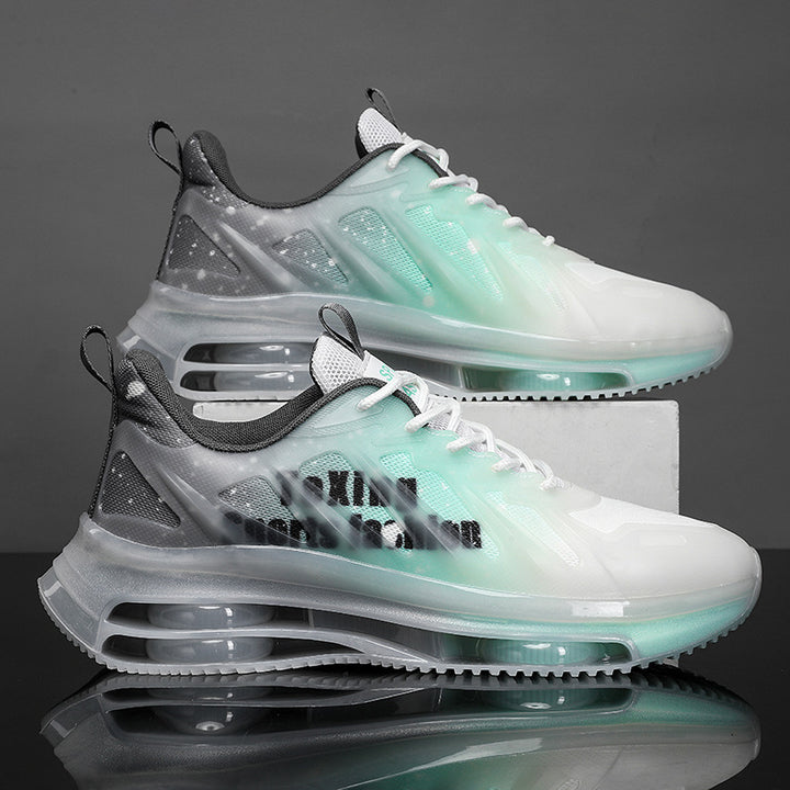 Unisex futuristic transparent Runner with integrated air chamber midsole and reflective tech-mesh Mune Fashion