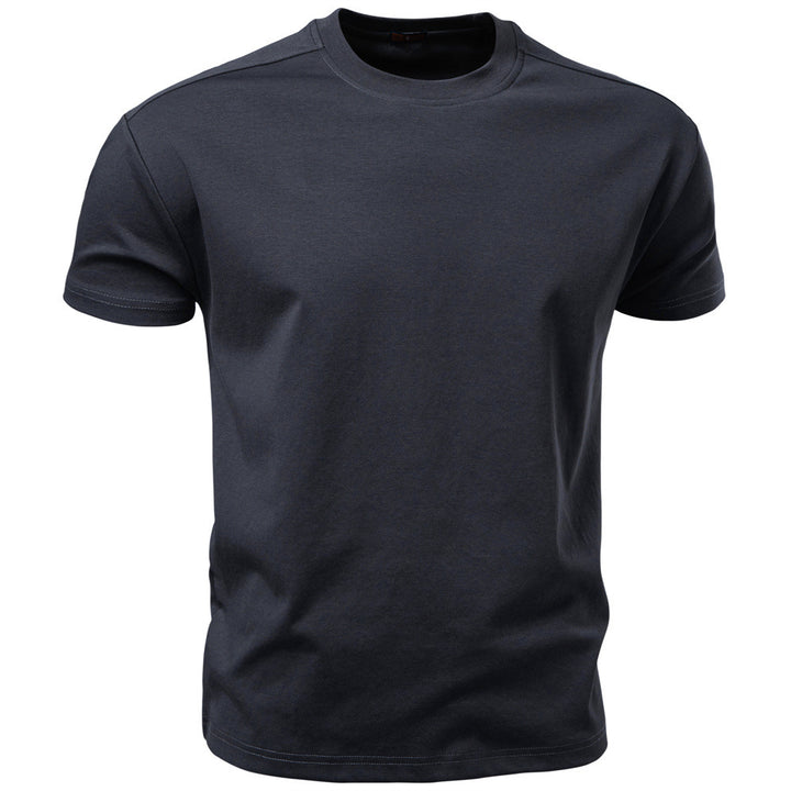 Men's nano classic cotton jersey round neck shirt with reinforced collar Mune Fashion