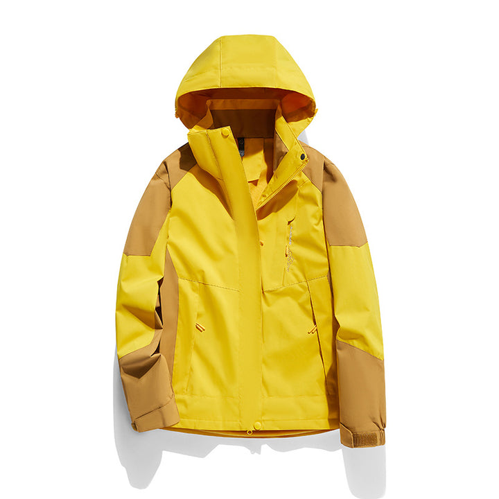 Women's two-layer softshell outdoor jacket with removable fleece inner layer and hood Mune Fashion