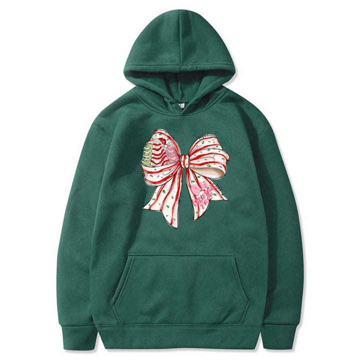Women’s Hoodie with Festive Bow Design Mune Fashion