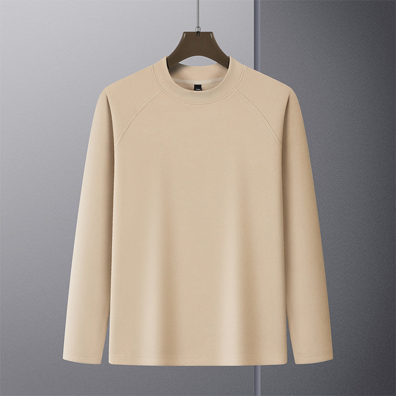 Men's Premium Mockneck Sweater made of fine wool blend with raglan sleeves Mune Fashion