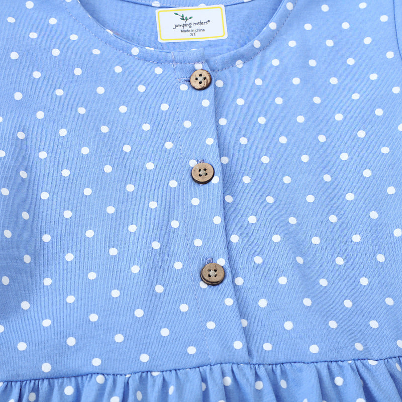 Girls summer dress with playful swan motif Mune Fashion