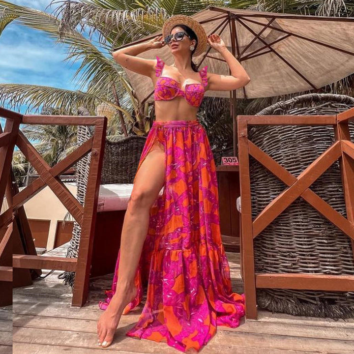 Ladies bikini set with voluminous skirt by Mune Fashion