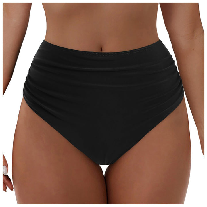 Women High-Cut Bikini Bottom with Ruffle Details Mune Fashion
