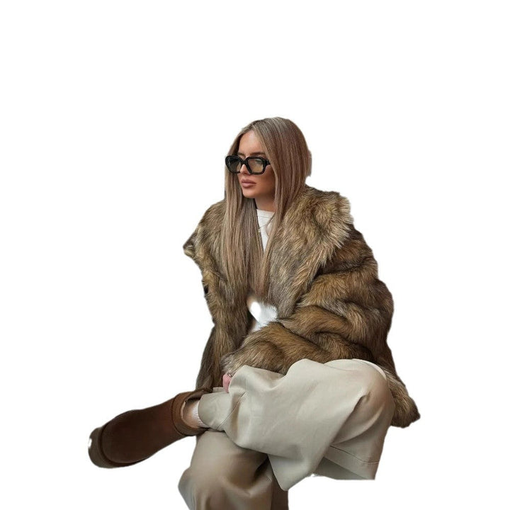 Women's Cozy Faux-Fur Jacket with Soft Lining Mune