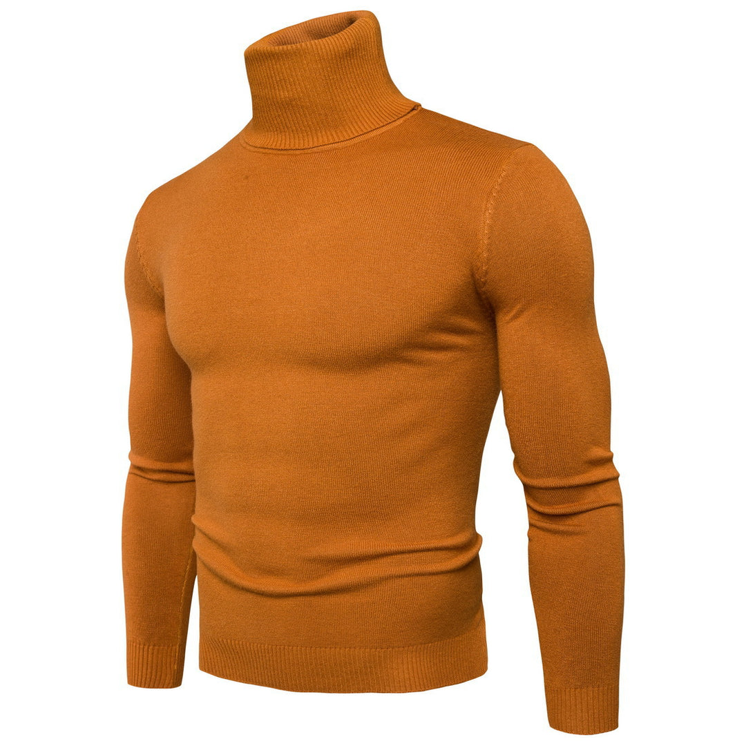 Men's narrow fitting turtleneck sweater made of fine knit Mune Fashion