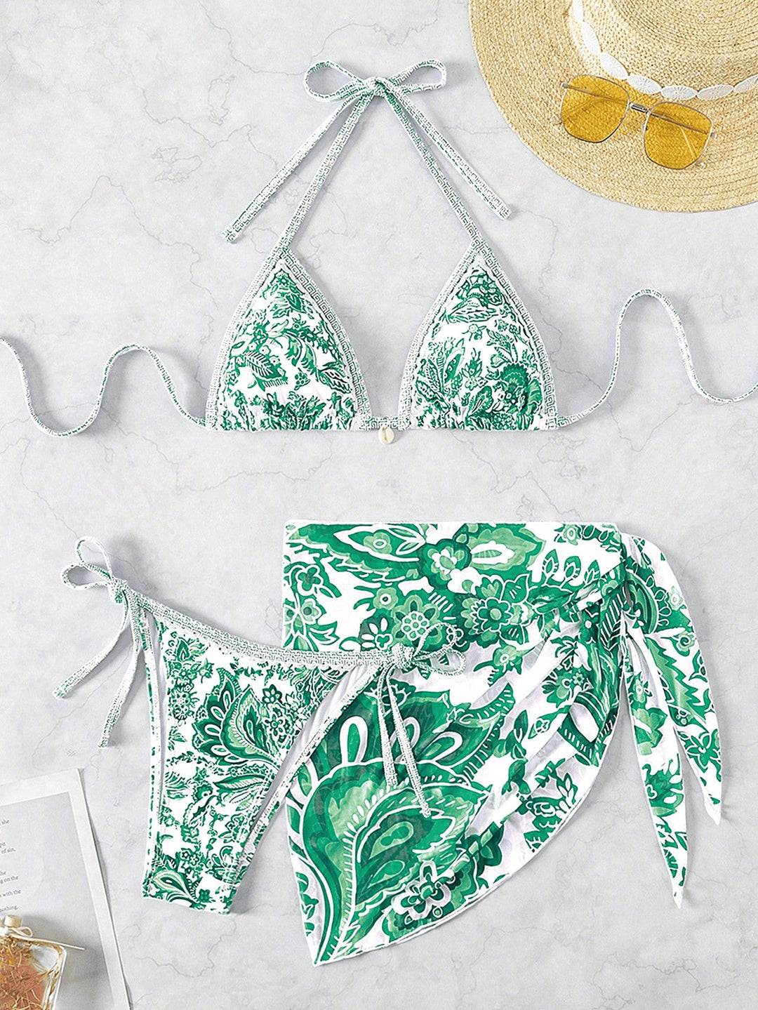 Ladies Triangle Bikini Set with voluminous Ruffles Mune Fashion