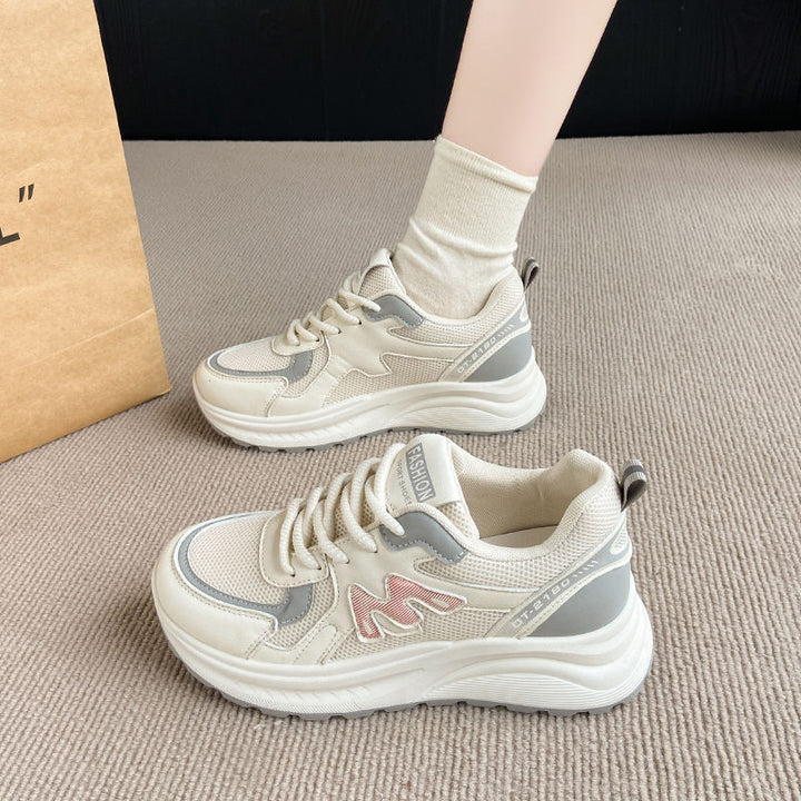 Women's Volume Sneakers in Retro Chunky Design with Breathable Mesh Mune Fashion