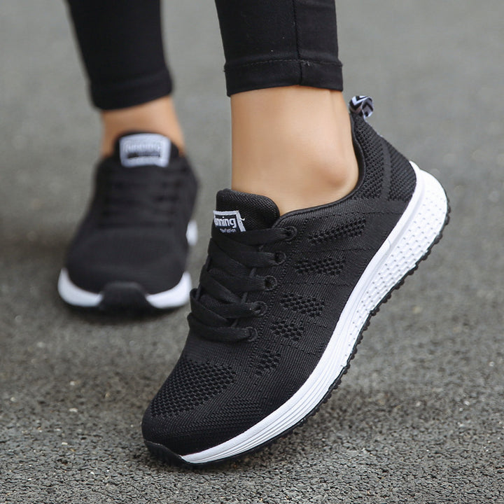 Unisex lightweight knitted casual and running sneakers with shock-absorbing comfort sole Mune Fashion