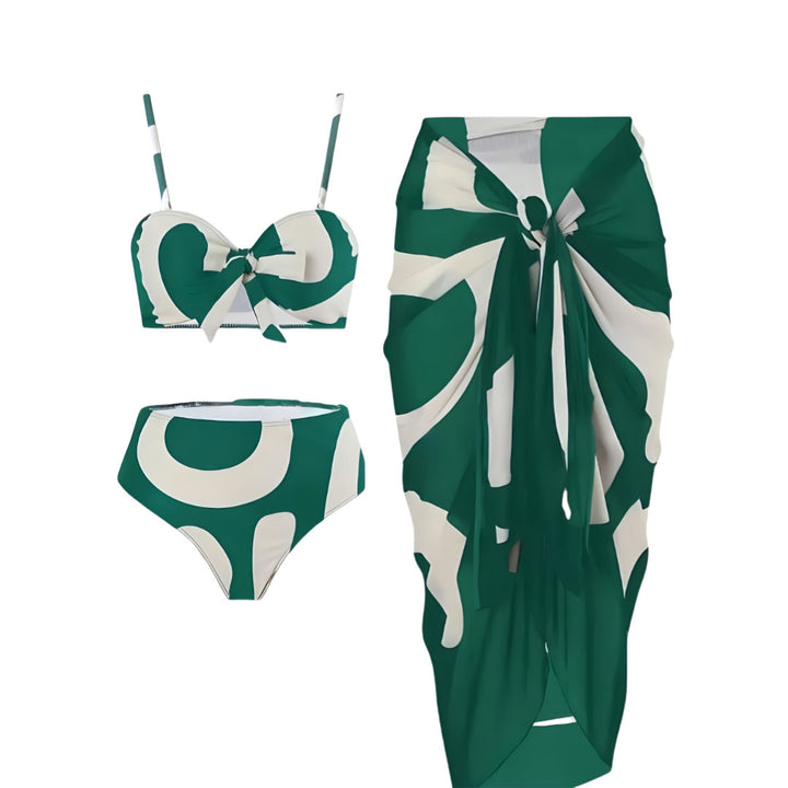 Ladies' bandeau bikini with combinable wrap skirt Mune Fashion