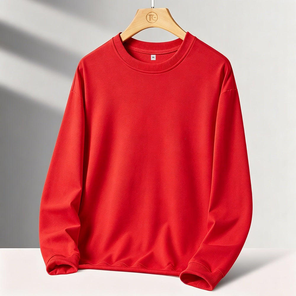 Men's Minimalist Round Neck Sweatshirt with French Terry Inner Side & Oversized Cut Mune Fashion