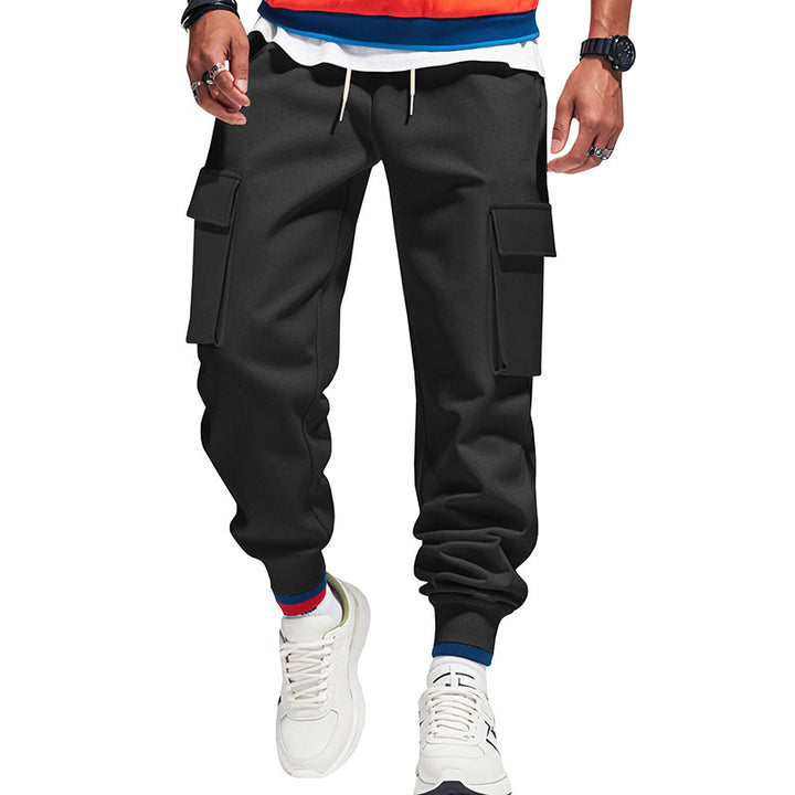Men's Cargo Jogging Pants with multiple cargo pockets and elastic waistband Mune Fashion