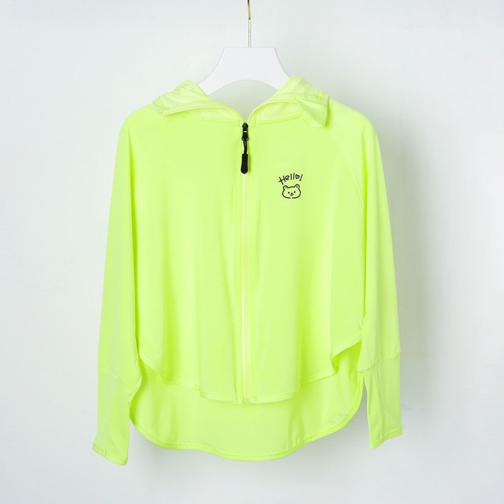 Women Lightweight Hoodie Jacket with Playful Design Mune Fashion