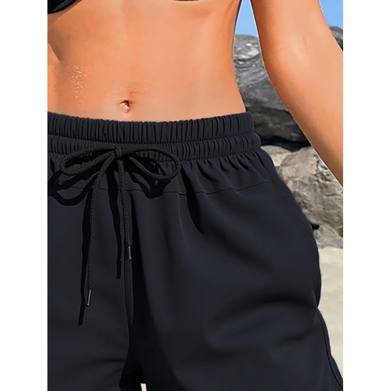 Women's Comfortable Swim Shorts with Elastic Waist Mune Fashion