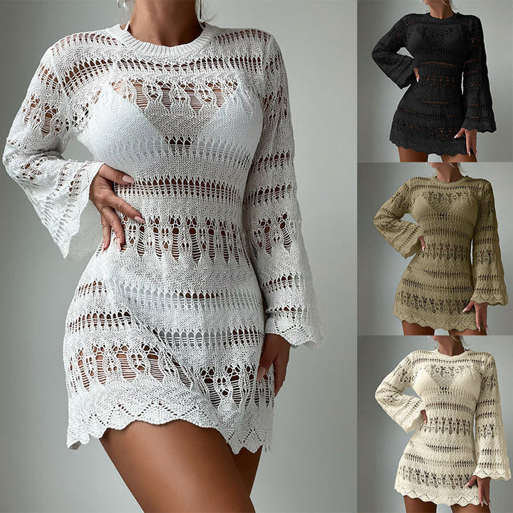 Ladies fashionable crochet dress Mune Fashion