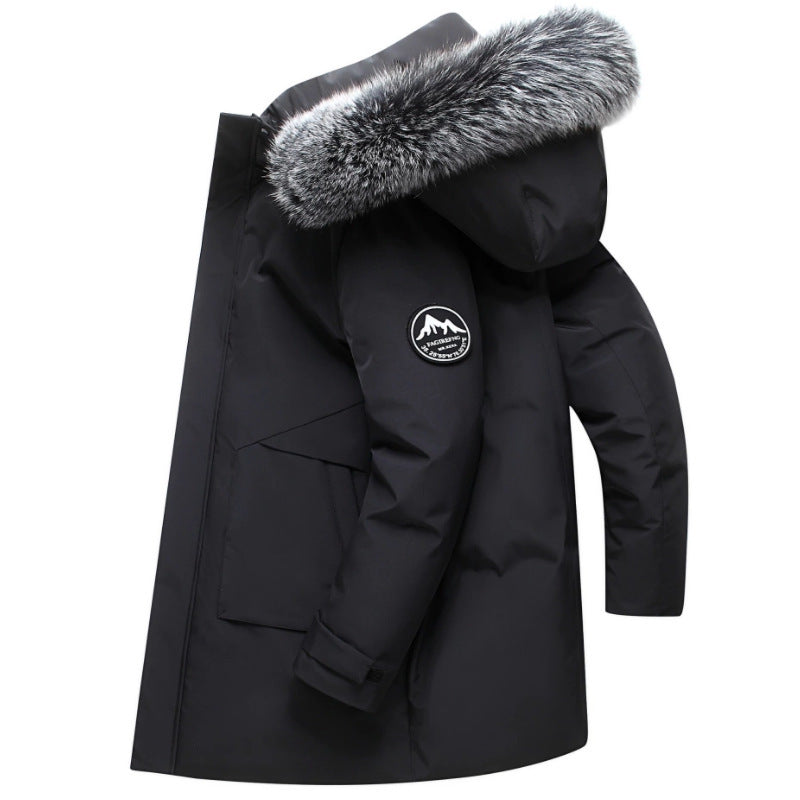 Women's Winter Parka with Removable Hood and Cozy Faux Fur Mune