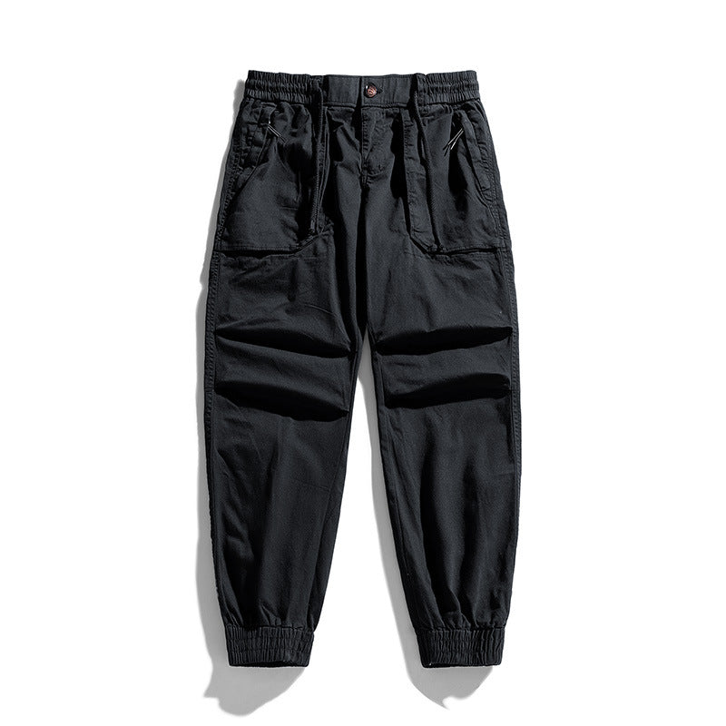 Men's Tapered Cargo Jogger with Elastic Comfort Waistband, Flap Pockets, and Ankle Cuffs Mune Fashion