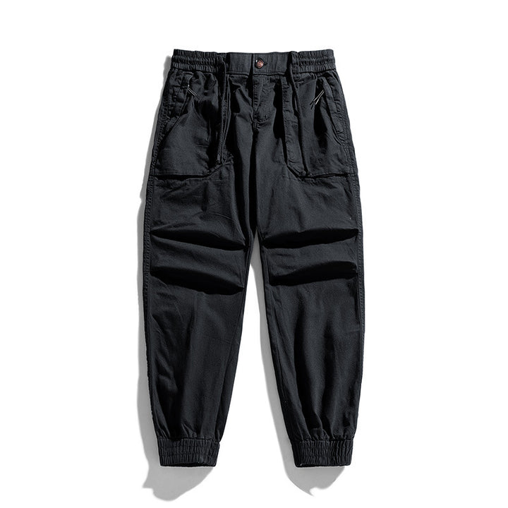 Men's Tapered Cargo Jogger with Elastic Comfort Waistband, Flap Pockets, and Ankle Cuffs Mune Fashion
