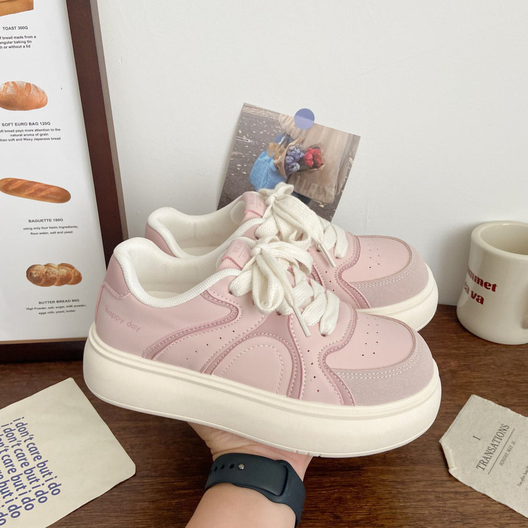 Women Elegant Platform Sneaker with Textured Upper Material Mune Fashion