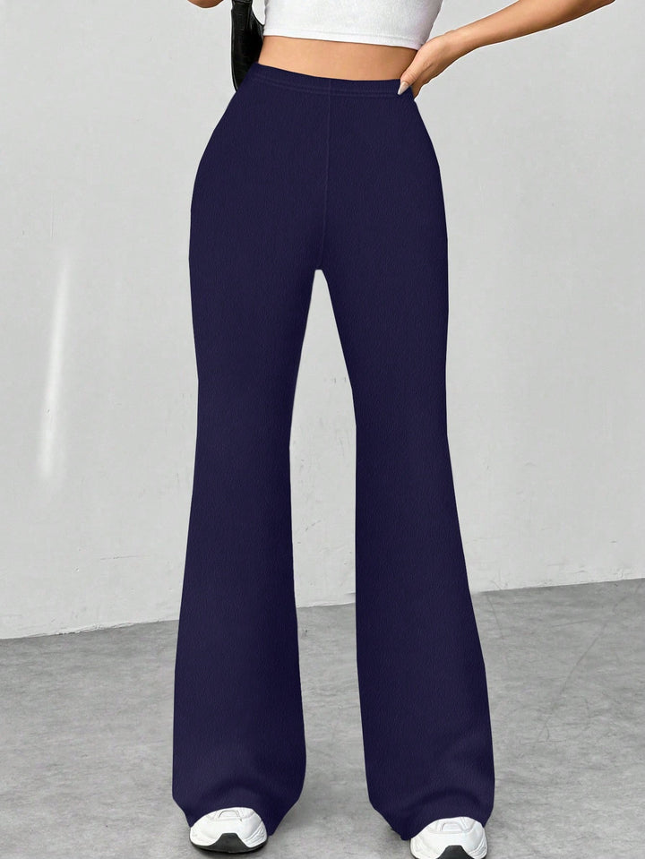 Ladies' Stretch Flared Pants with High Waist and Wide Leg Mune Fashion