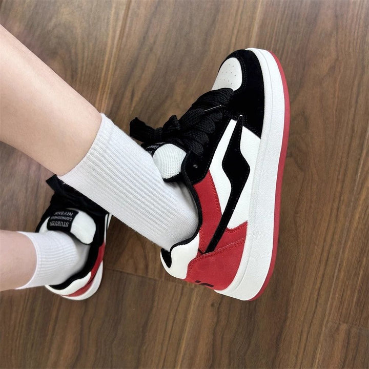 Women Sports Sneakers in fashionable retro look with special accents Mune Fashion