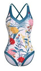 Women's swimsuit with floral design and matching beach skirt Mune Fashion