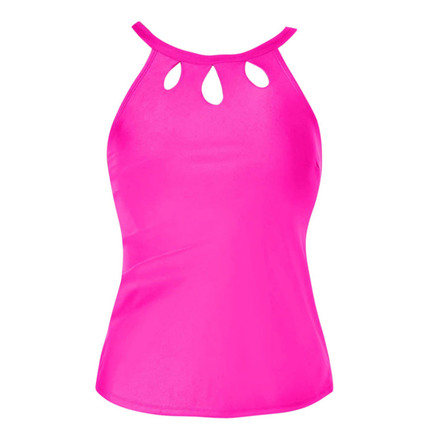 Ladies sporty tankini top with fashionable round neckline and cut-outs Mune Fashion