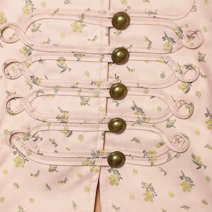 Ladies short jacket with Mandarin collar and decorative toggle fastenings Mune Fashion