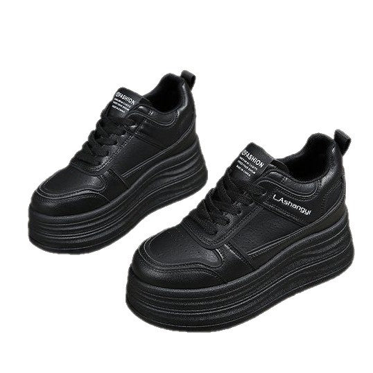 Women's fashionable platform sneakers with textured upper material and comfortable cushioning system Mune Fashion