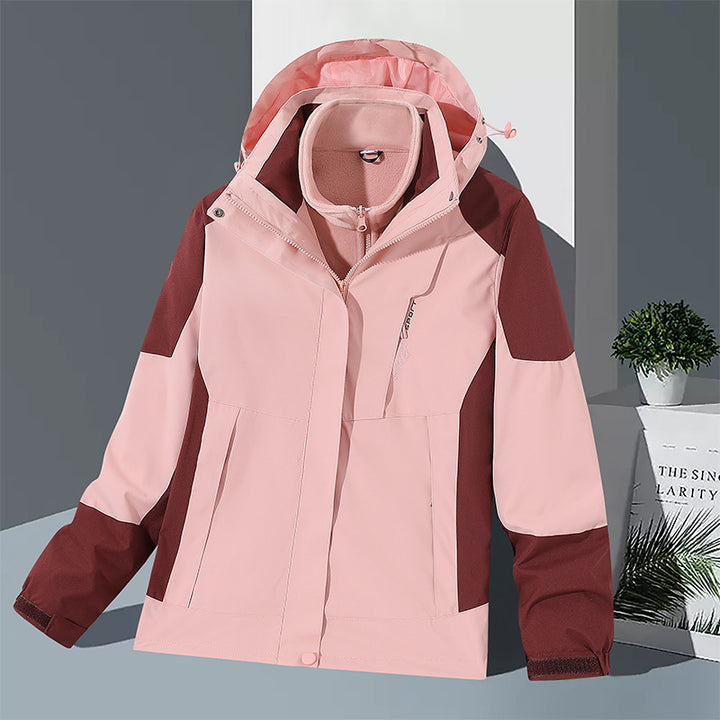 Men's windproof softshell jacket with integrated microfleece inner layer and adjustable hood Mune Fashion