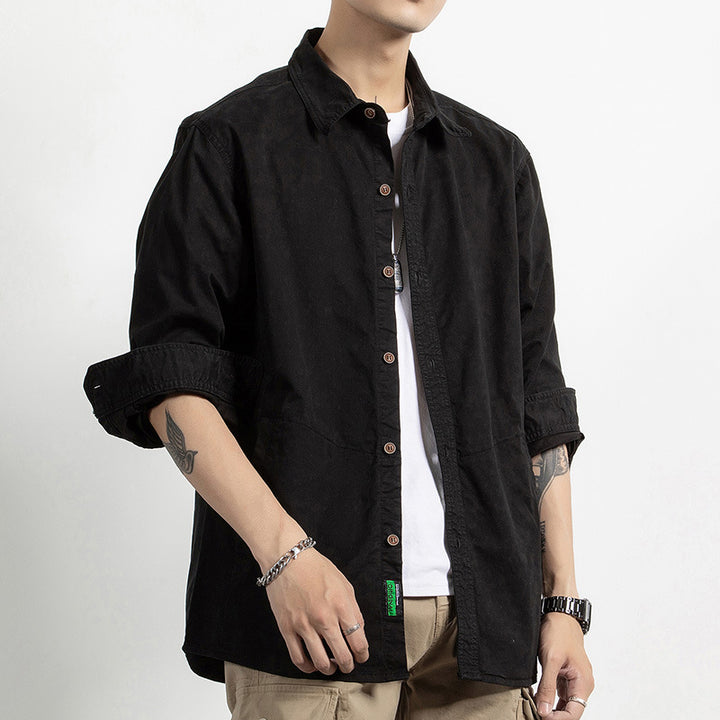 Men's Lightweight Cotton Field Shirt in Utility Design with Relaxed Fit Mune Fashion