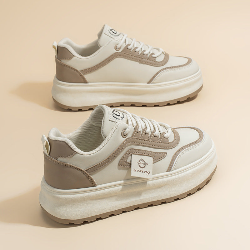 Women's lightweight platform sneakers with breathable mesh upper, padded heel collar, and shock-absorbing EVA sole Mune Fashion