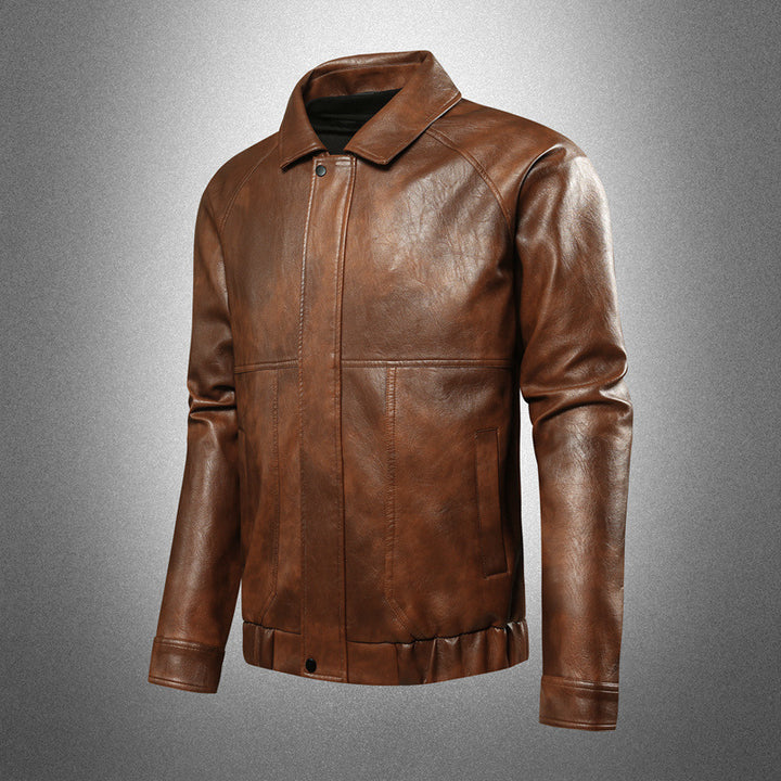 Men's Stylish Genuine Leather Jacket Mune Fashion