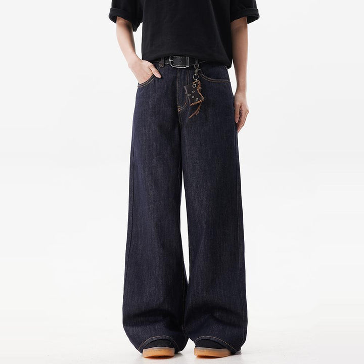 Women Wide Cut Denim Pants Mune Fashion