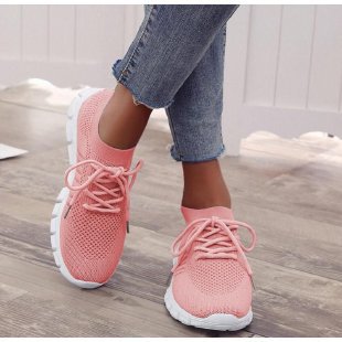 Women's breathable knitted sneakers with flexible segmented sole and comfort insole Mune Fashion