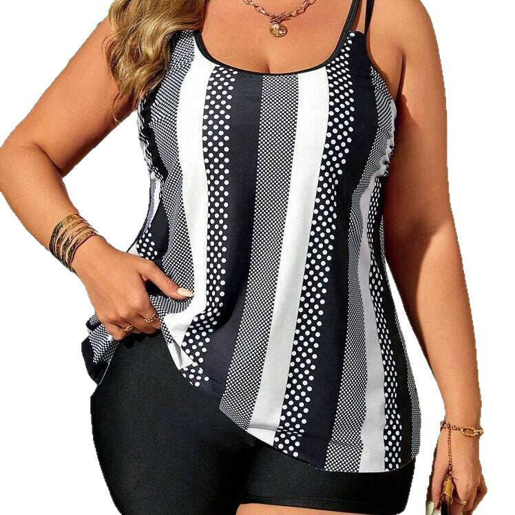 Damen Sportliches Tanktop mit eleganten Streifenmustern Echo Archiv