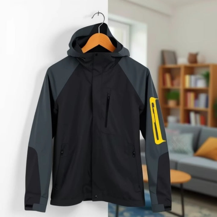 Men's Breathable Softshell Performance Jacket with Hood and Arm Pocket Mune Fashion