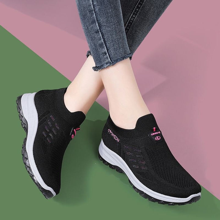 Women's Breathable Sneakers with Slip-Resistant Sole Mune Fashion