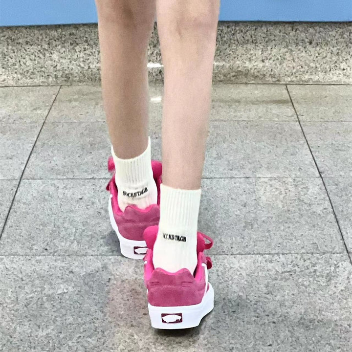 Women Sneakers with decorative bows and comfortable sole Mune Fashion