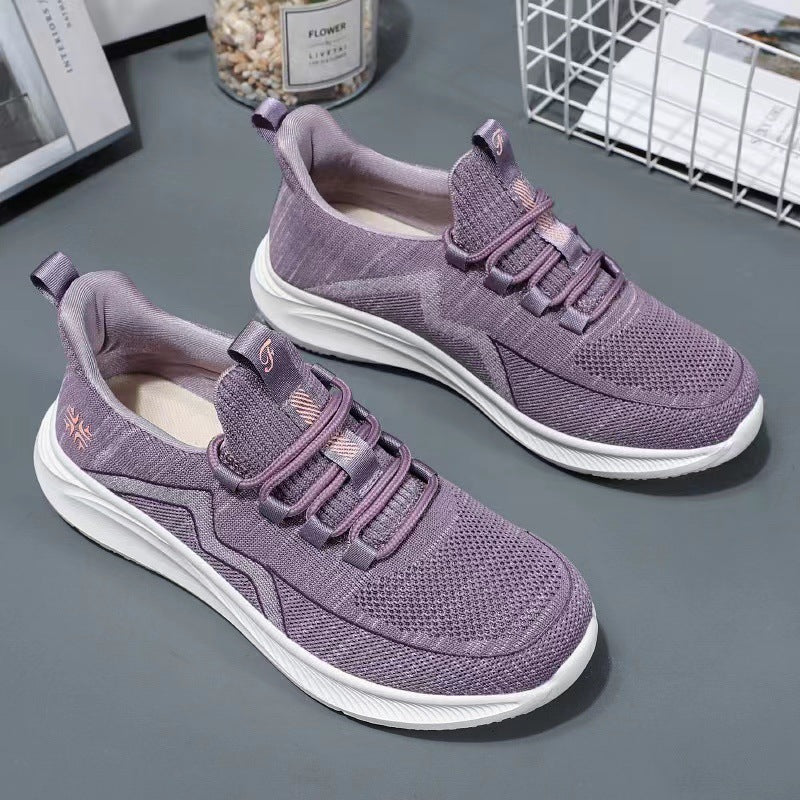 Women's knitted Slip-On sneakers with elastic lacing, padded inner lining and cushioning profile sole Mune Fashion