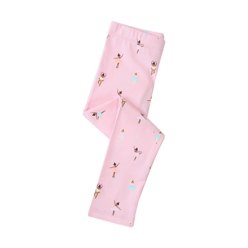 Girl leggings with charming ballet motif Mune Fashion