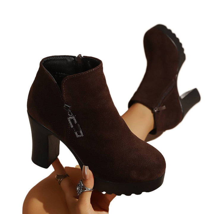Ladies Elegant Ankle Boots Mune Fashion