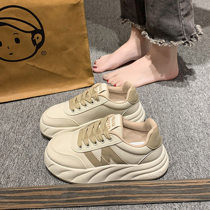 Women's fashionable sneakers with unique sole structure and breathable upper material Mune Fashion
