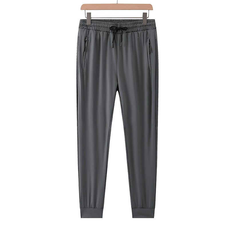 Men's Sporty Training Pants with Side Zipper Pockets Mune Fashion