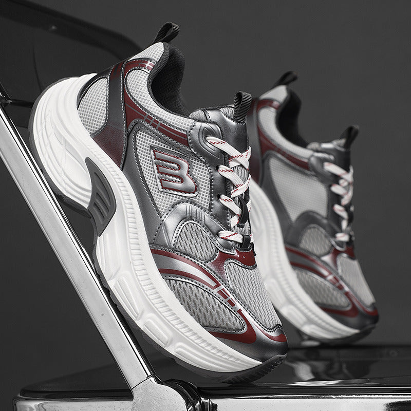 Unisex Voluminous Mesh Runner with breathable upper material and shock-absorbing platform sole Mune Fashion