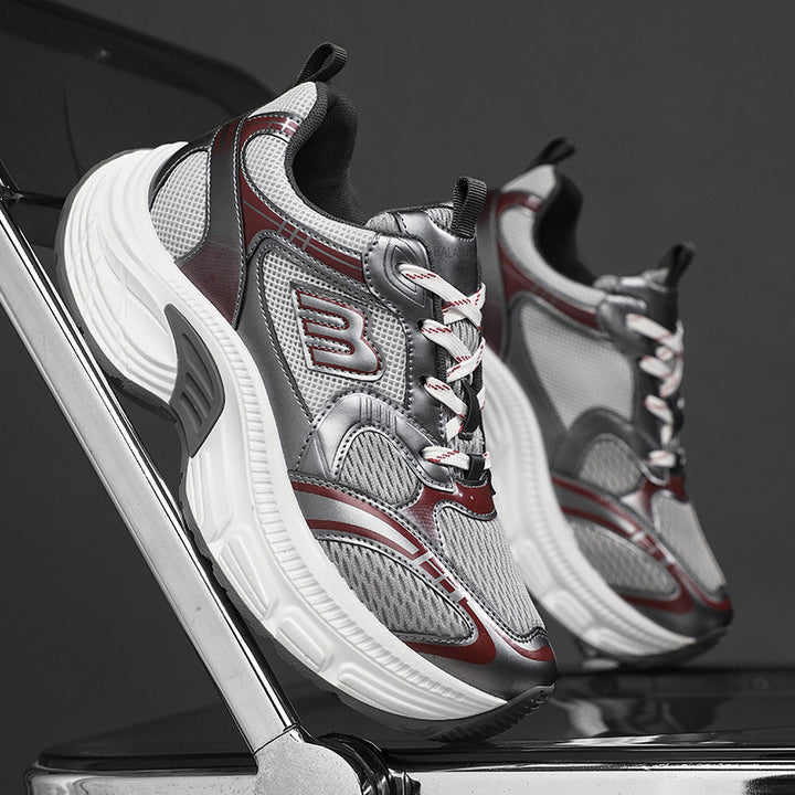 Unisex Voluminous Mesh Runner with breathable upper material and shock-absorbing platform sole Mune Fashion