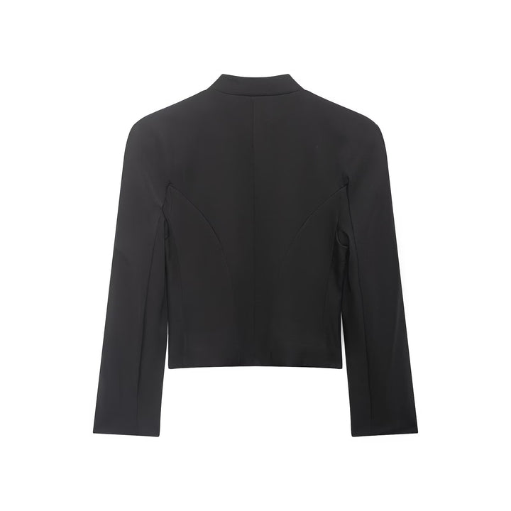 Women's short blazer in hussar style with decorative cord applications and brass buttons Mune Fashion