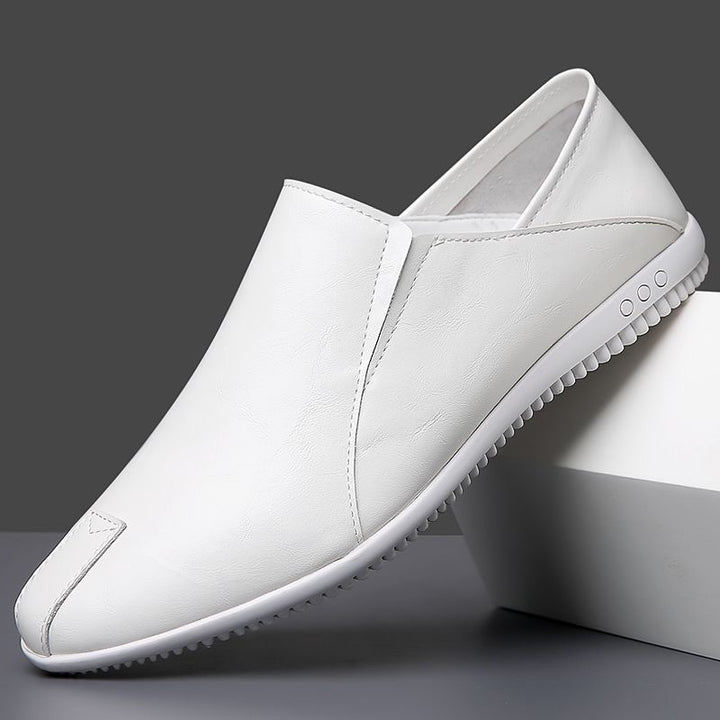 Men's Elegant Slipper-Loafer in minimalist Business-Casual design with flexible profile sole Mune Fashion